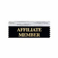 Affiliate Member Award Ribbon w/ Gold Foil Imprint (4"x1 5/8")